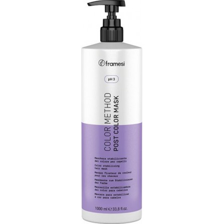 FRAMESI COLOR METHOD MASK - МАСКА ЗА РЕСТРУКТУРИРАНЕ НА КОСАТА СЛЕД БОЯДИСВАНЕ 1000 ml